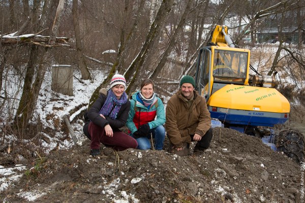 Baggern für die Bachforelle