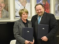 Neuer Infopoint für die Alpenkonvention