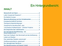 Die Etikette der Wasserkraft - Ein Hintergrundbericht