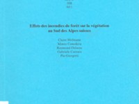 Effets des incendies de foret sur la végétation au Sud des Alpes suisses
