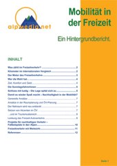 Mobilität in der Freizeit - Ein Hintergrundbericht