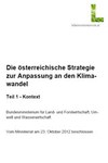 Die österreichische Strategie zur Anpassung an den Klimawandel