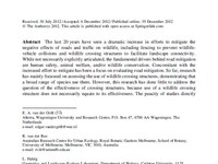 Evaluating the effectiveness of road mitigation measures