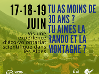 [📌 SAVE THE DATE] Séjour d’éco-volontariat scientifique pour les jeunes dans les Alpes - 17 au 19 juin  🏔️