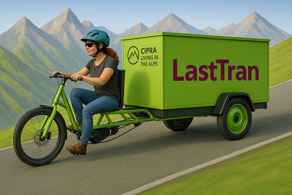 Ponctualité et neutralité carbone : transit alpin en vélo cargo