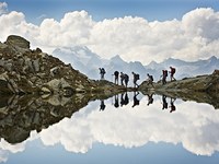 A piedi attraverso le Alpi