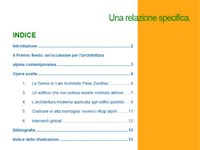 Architettura alpina moderna - Una relazione specifica