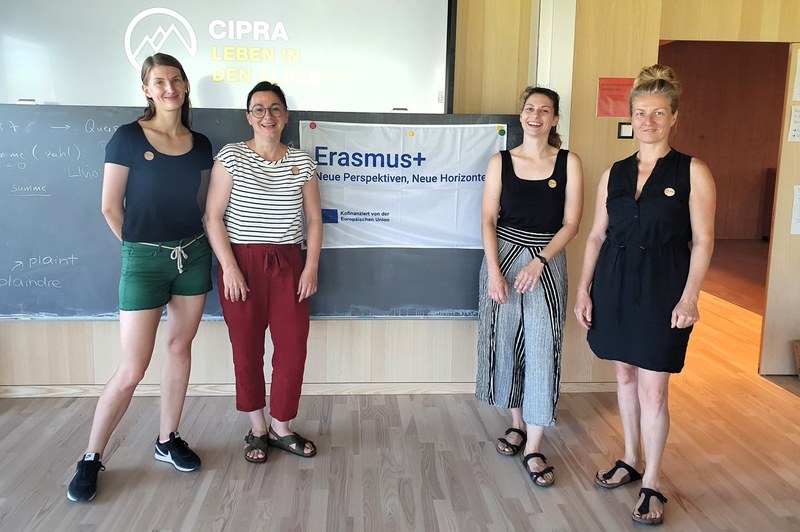 Alpi di domani: in un workshop nel mese di luglio, gli studenti del ginnasio di Vaduz/LI hanno discusso del futuro. © CIPRA